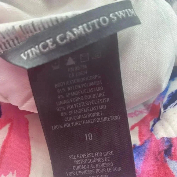 Vince Camuto red,white and blue one piece swimsuit size 10 - Picture 11 of 11